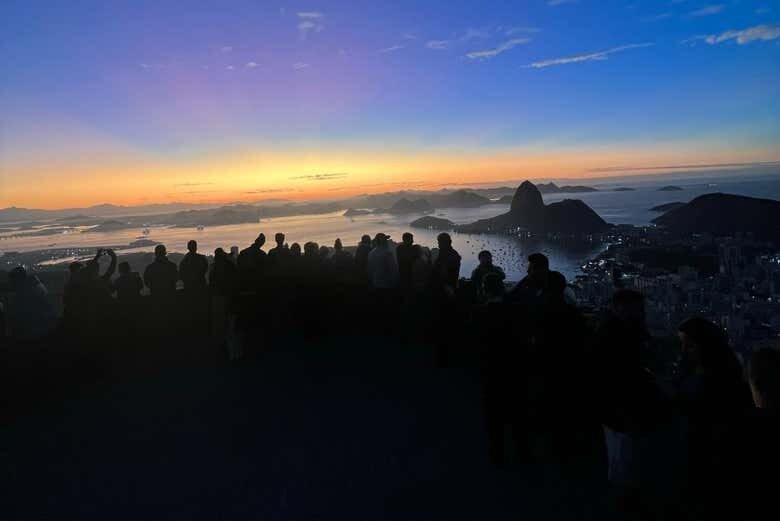 Amanhecer no Mirante Dona Marta + Cristo Redentor!