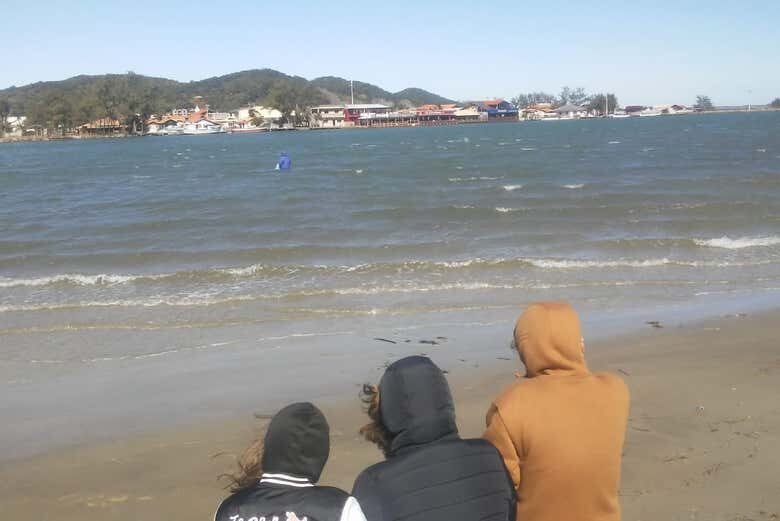 Avistamento de Botos-Pescadores em Laguna!