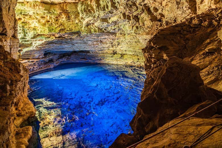 Poço Encantado + Poço Azul na Chapada Diamantina saindo de Lençóis!