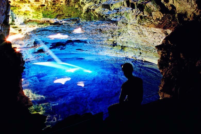 Poço Encantado + Poço Azul na Chapada Diamantina saindo de Lençóis!